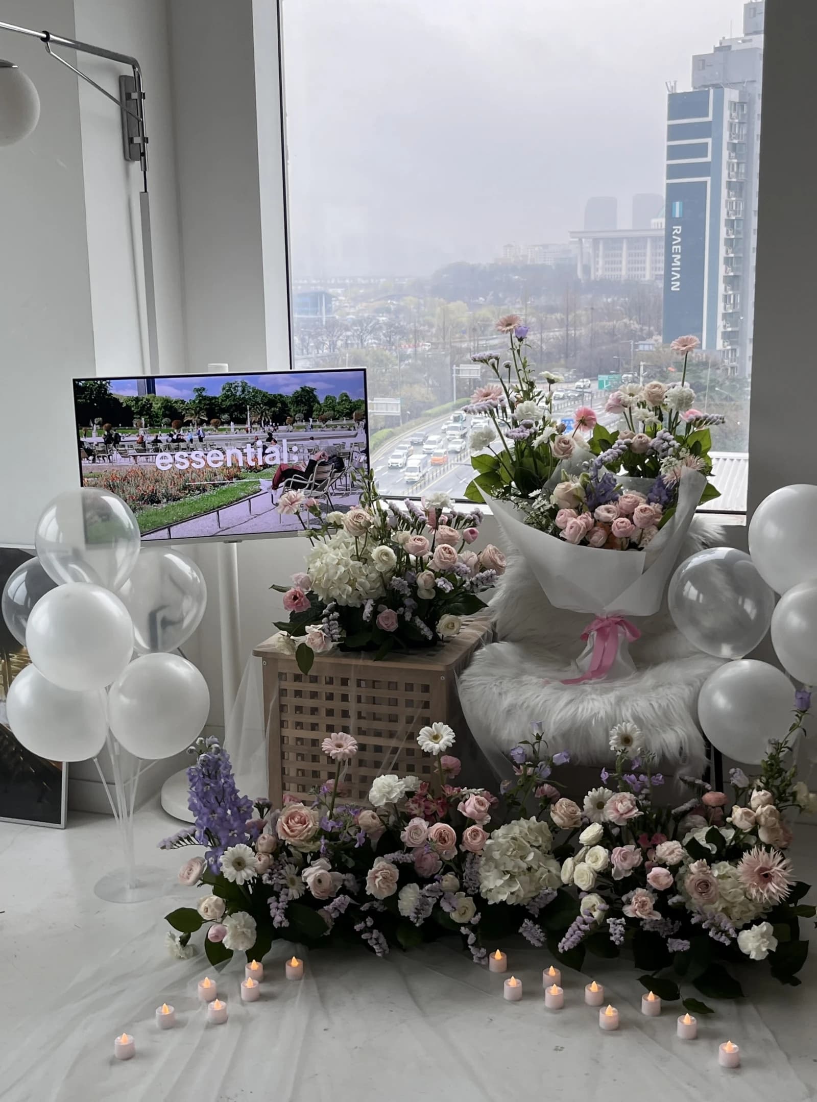 당산점 생화 세팅