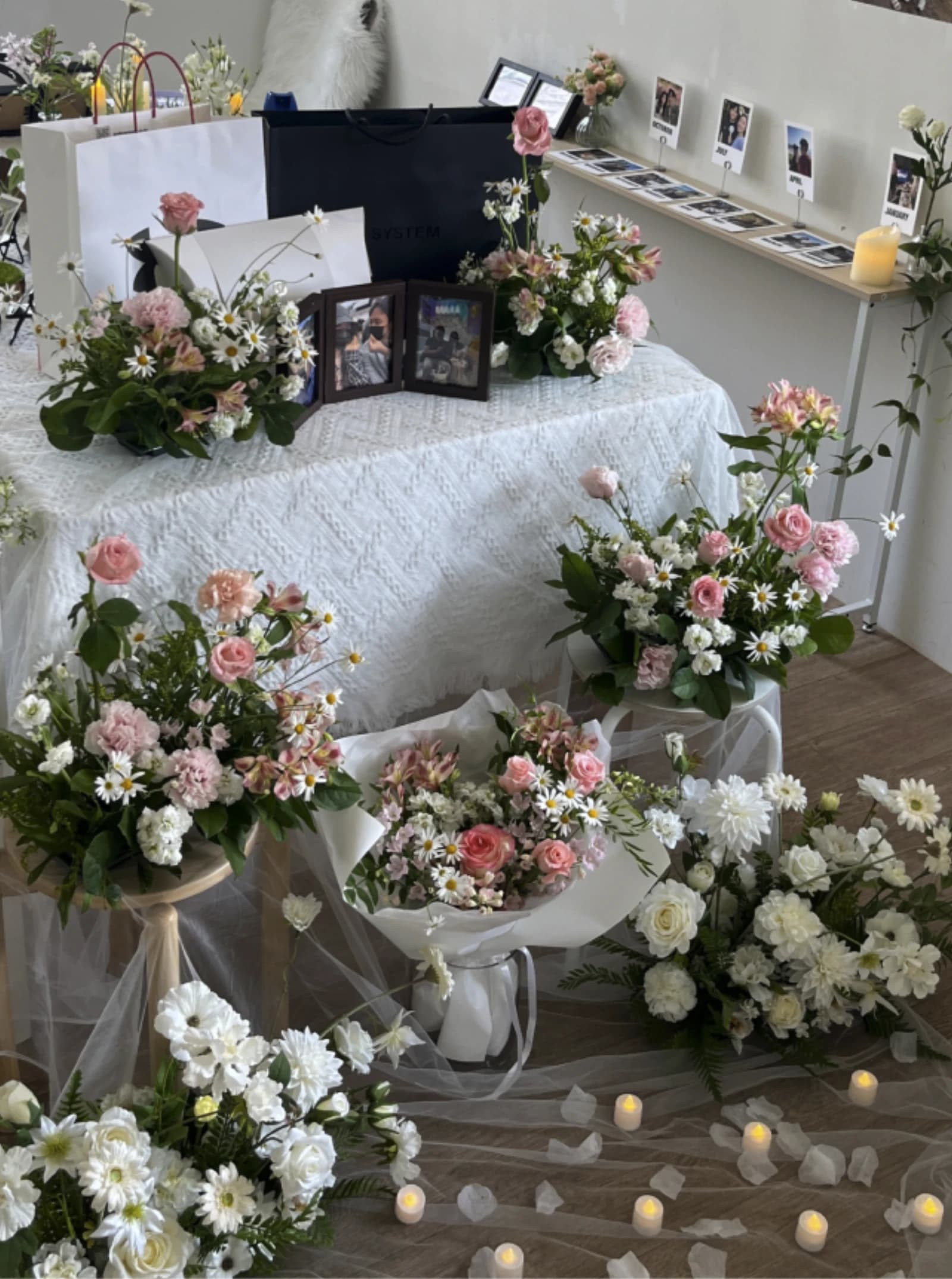 해방촌점 생화 세팅